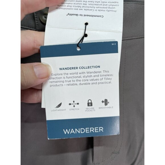 Tilley Wanderer Halifax Pants Wanderer Collection Slate Size 30 NWT - Picture 6 of 10